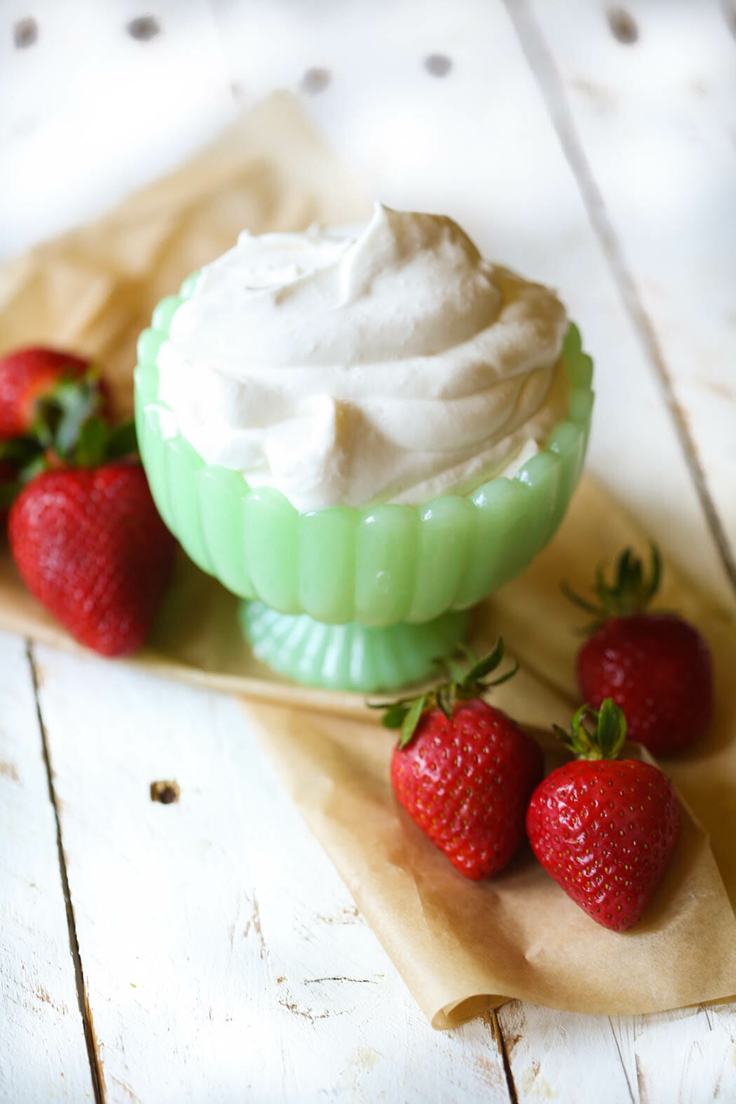 Sweetened whipped cream from Our Best Bites