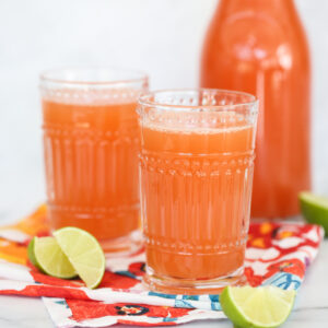 Punch in glasses