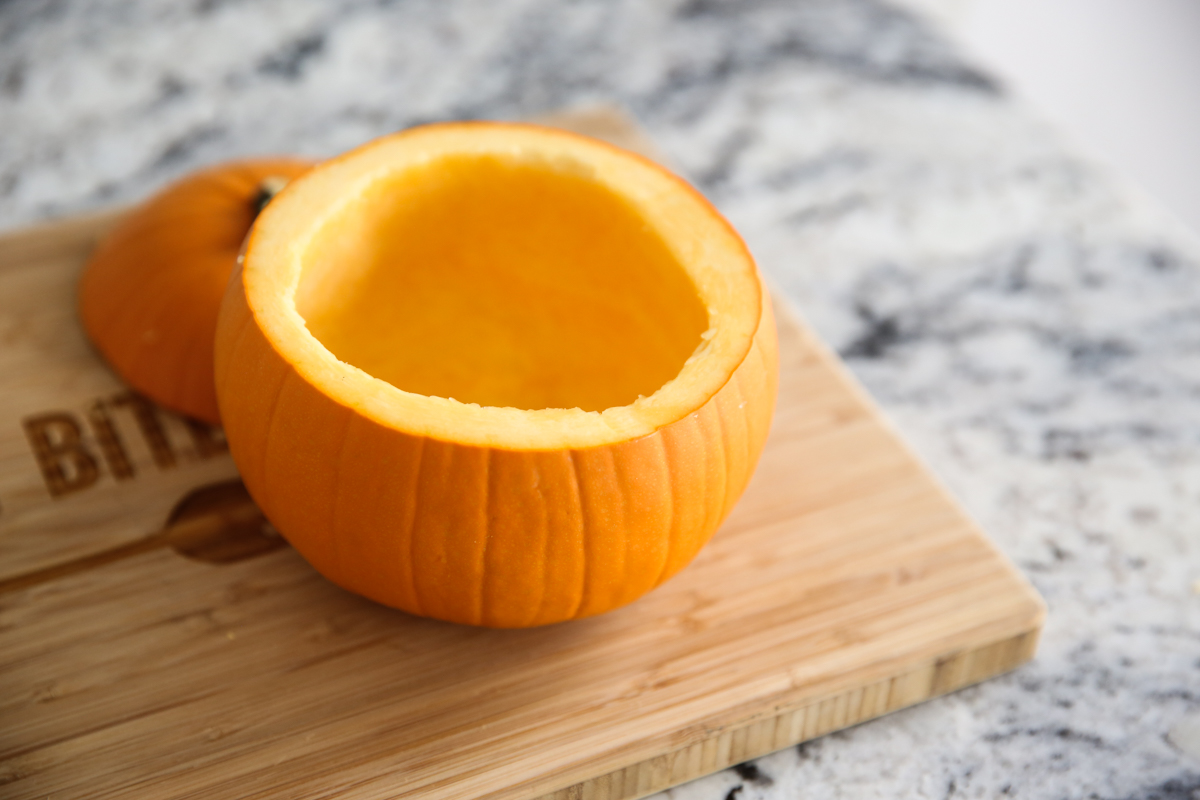 hollowed out pumpkin