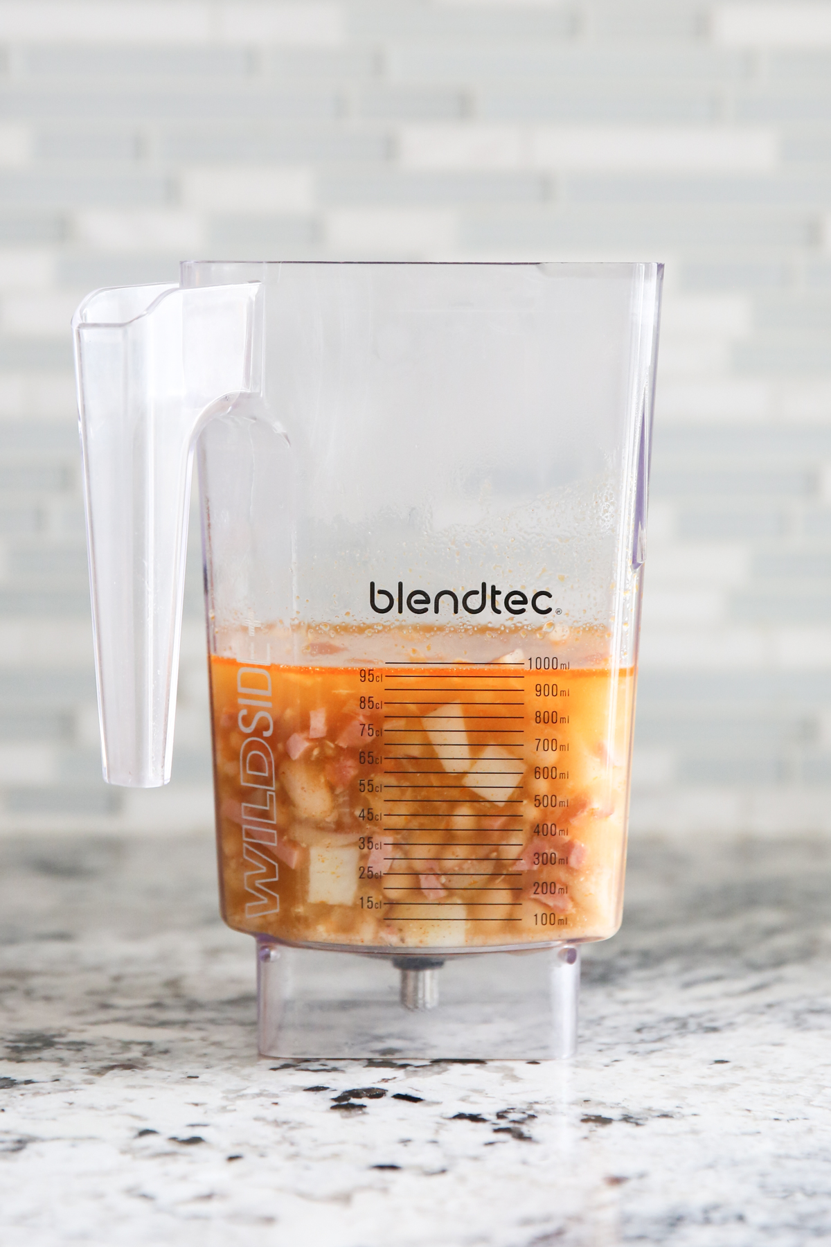 bean soup in a blender