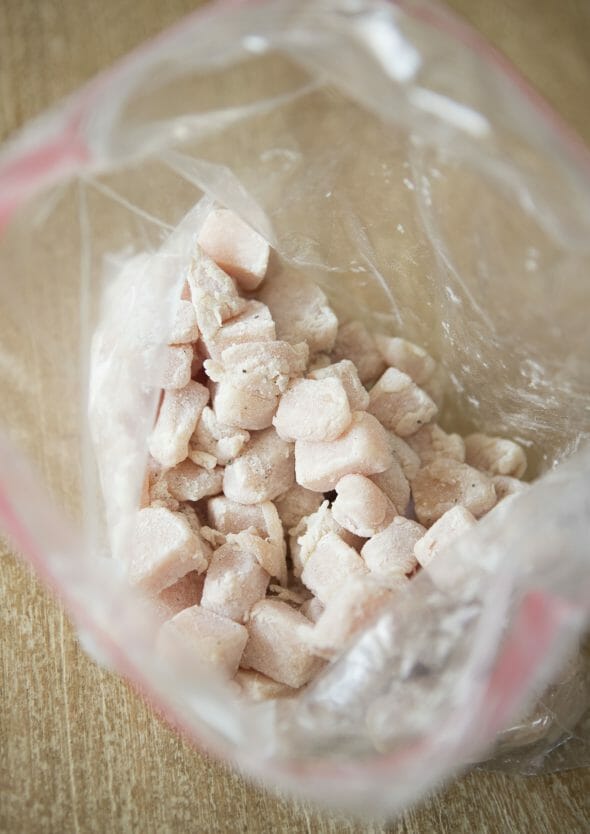 seasoned chicken cubes