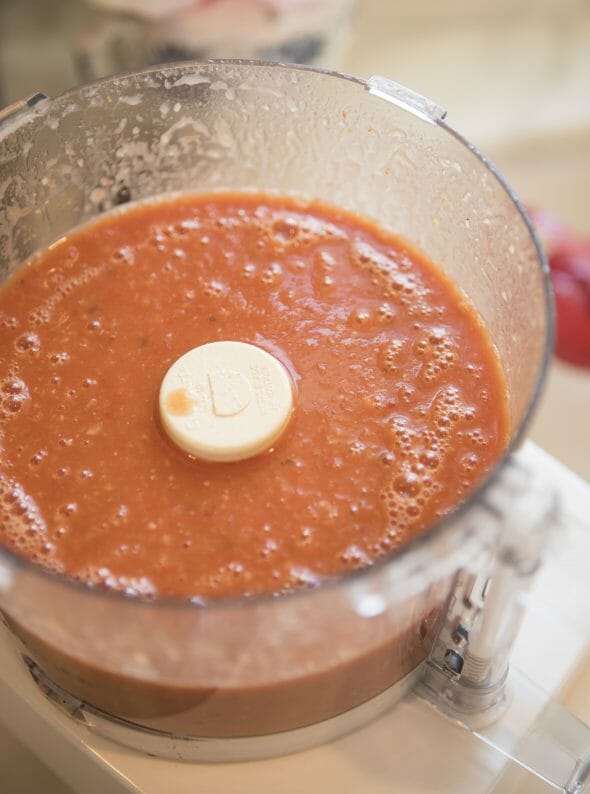 blended chicken cacciatore sauce