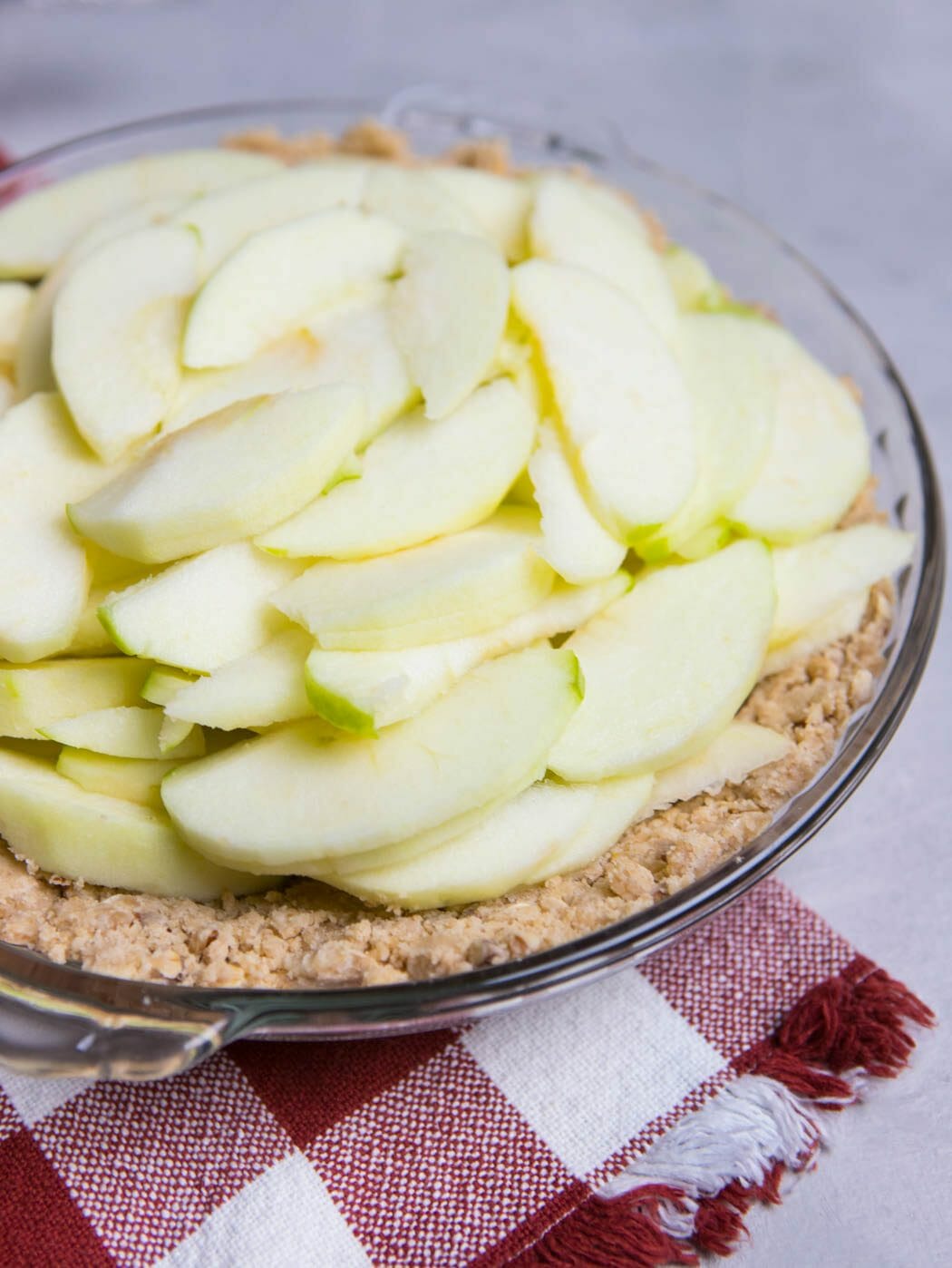 apples in Crumb Topped Apple Pie from Our Best Bites