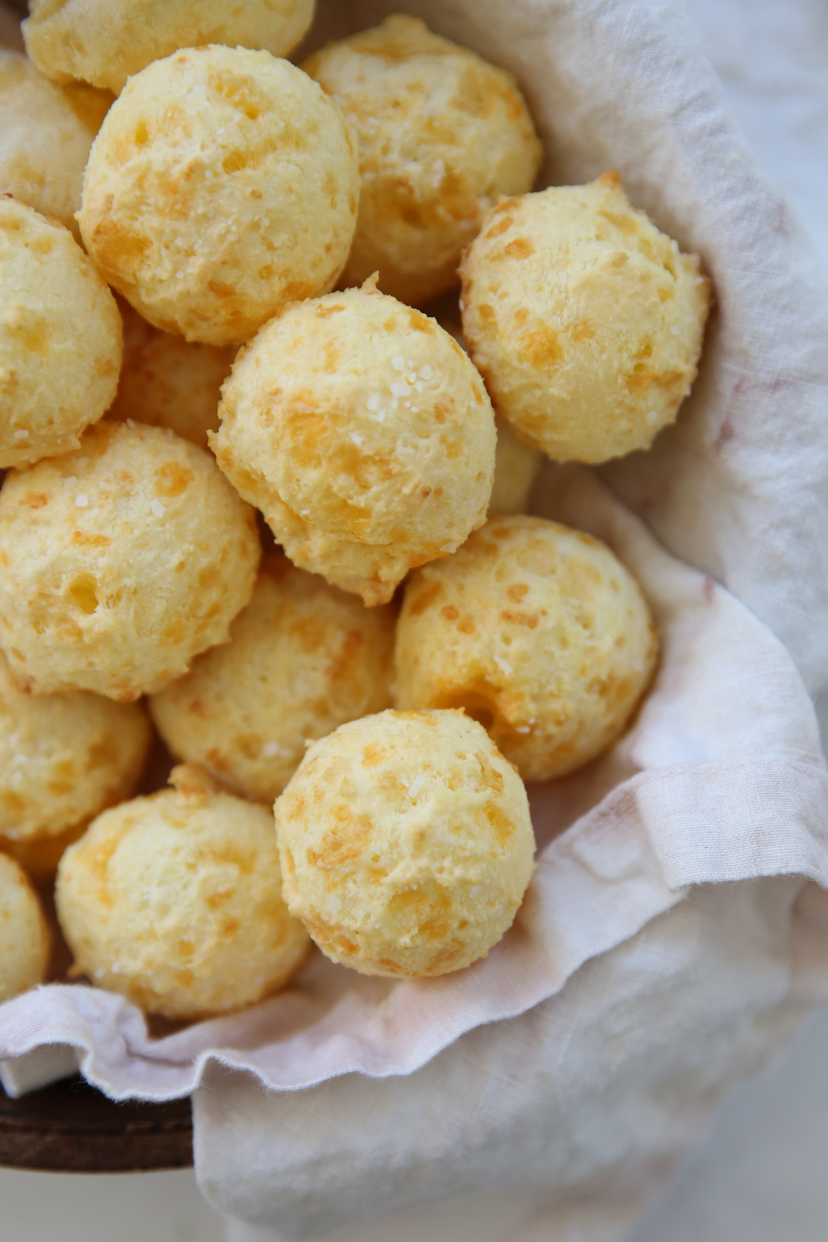 brazilian cheese bread in basket