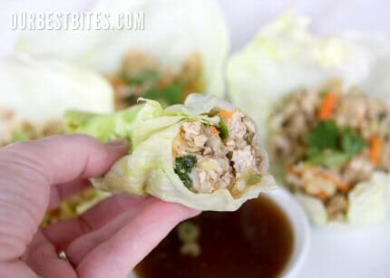 asian lettuce wraps from Our Best Bites