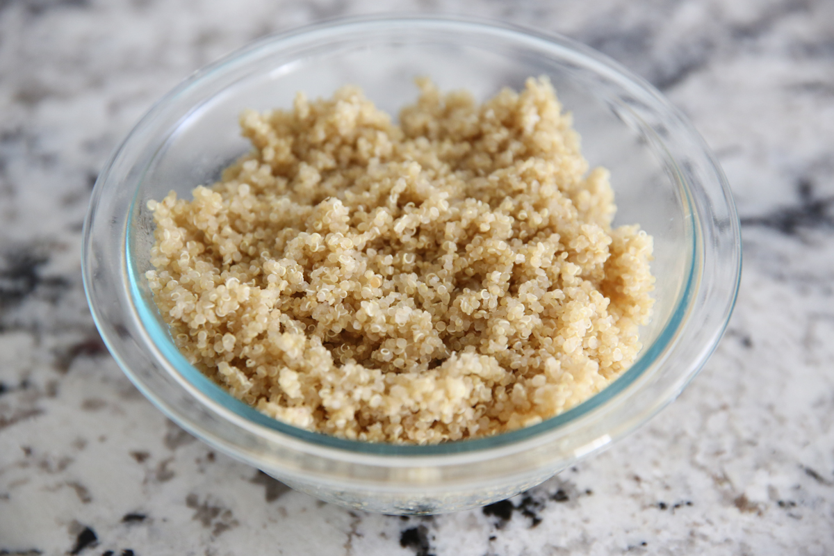 fluffy quinoa in a bowl