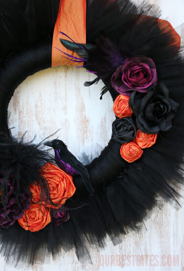Tulle Wreath half