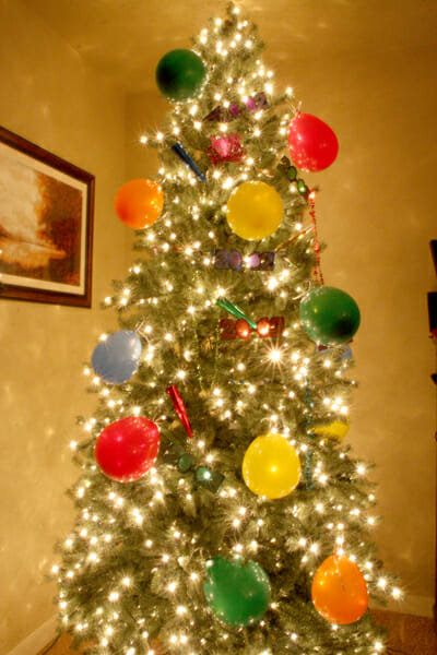 New Years Tree at Night