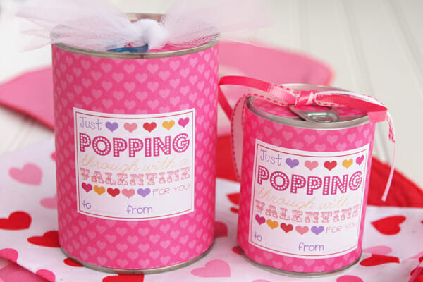 Valentine Tin Cans