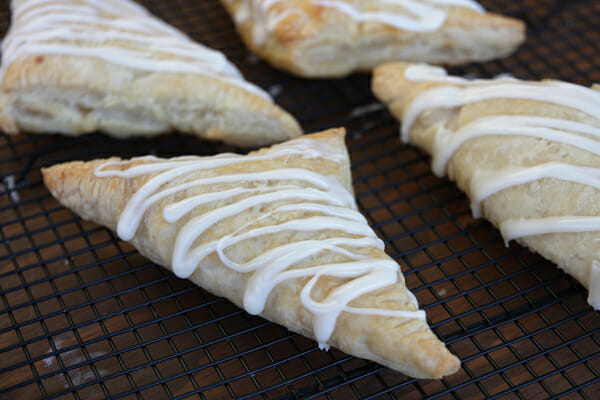 glazed coconut turnover