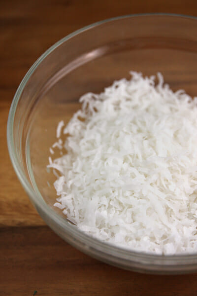 shredded coconut