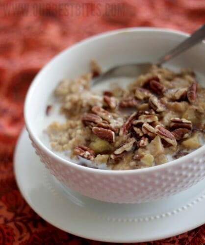 Overnight Cinnamon Apple Oatmeal from Our Best Bites