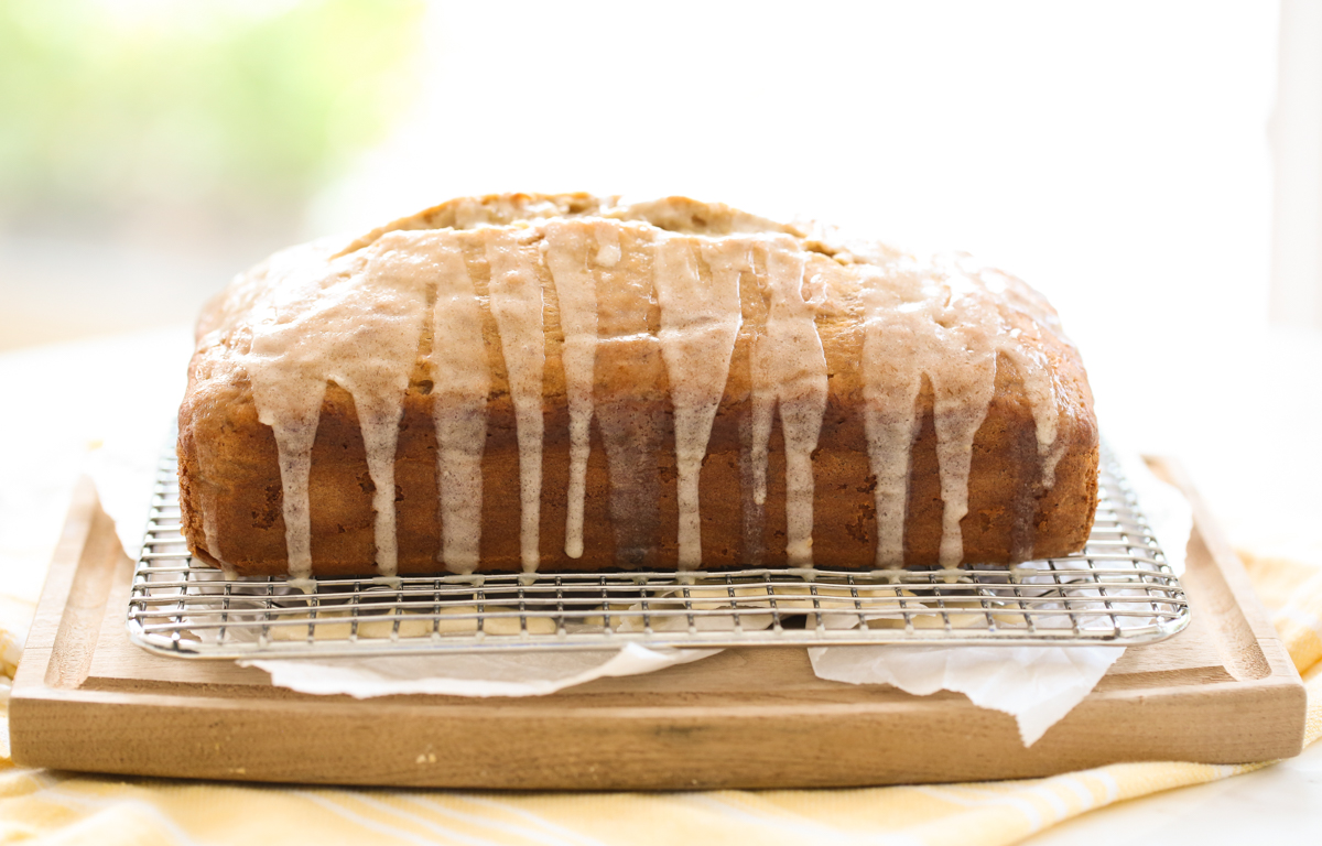 glazed banana bread