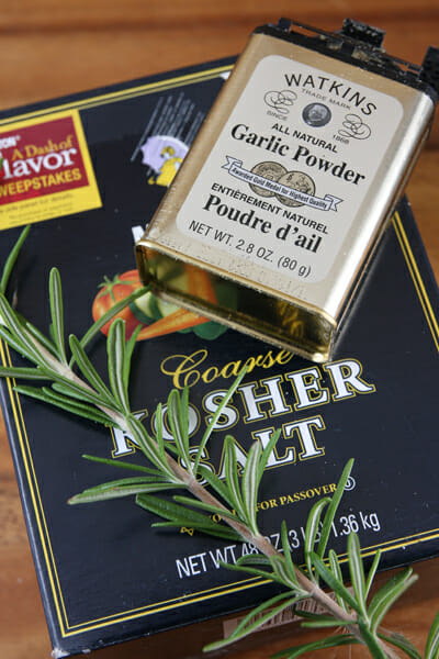 rosemary and salt