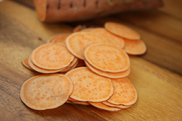sliced sweet potatoes copy