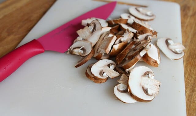 sliced mushrooms
