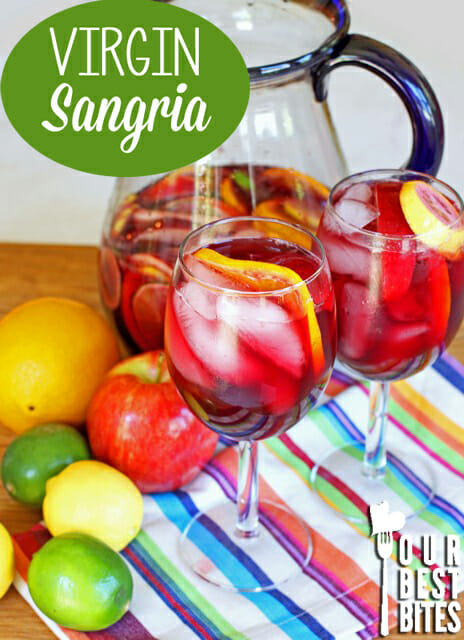 Easy virgin sangria from Our Best Bites
