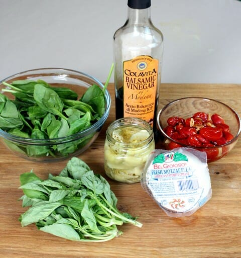 grownup english muffin pizza ingredients