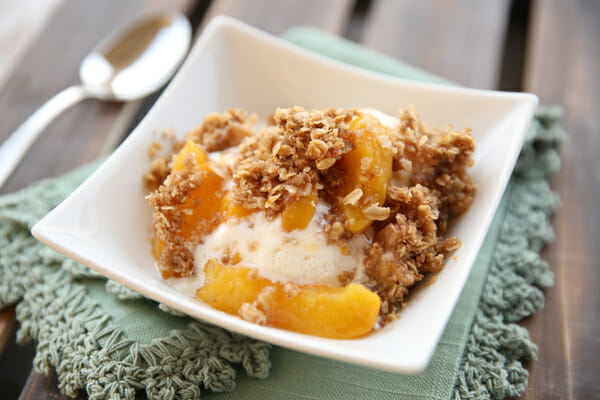Perfect Peach Crisp from Our Best Bites
