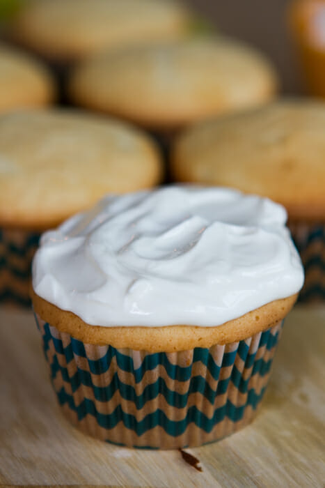 frosted yeti cupcake
