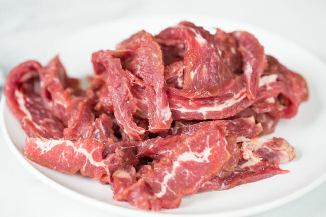 sliced flank steak