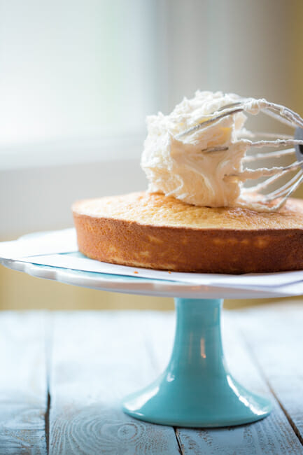 frosting on cake