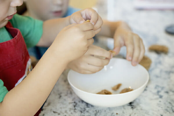 breaking up cookies