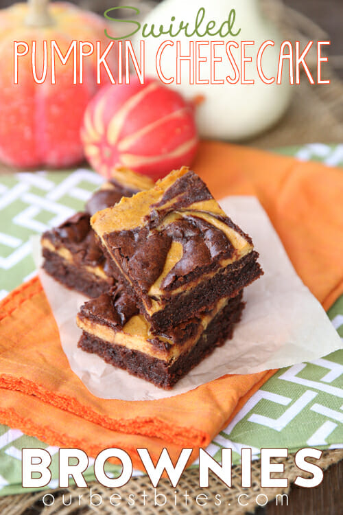 Swirled Pumpkin Cheesecake Brownies from Our Best Bites