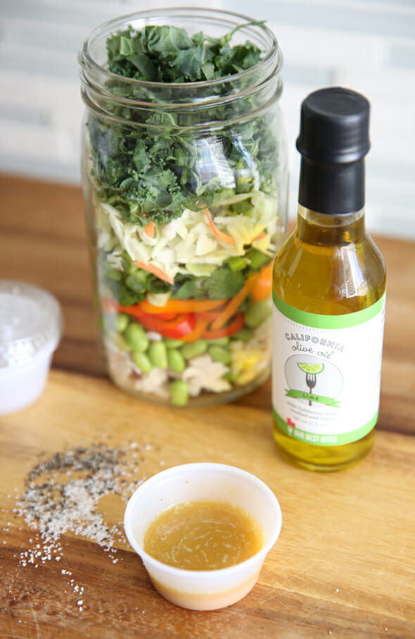 Salad Jar with Dressing