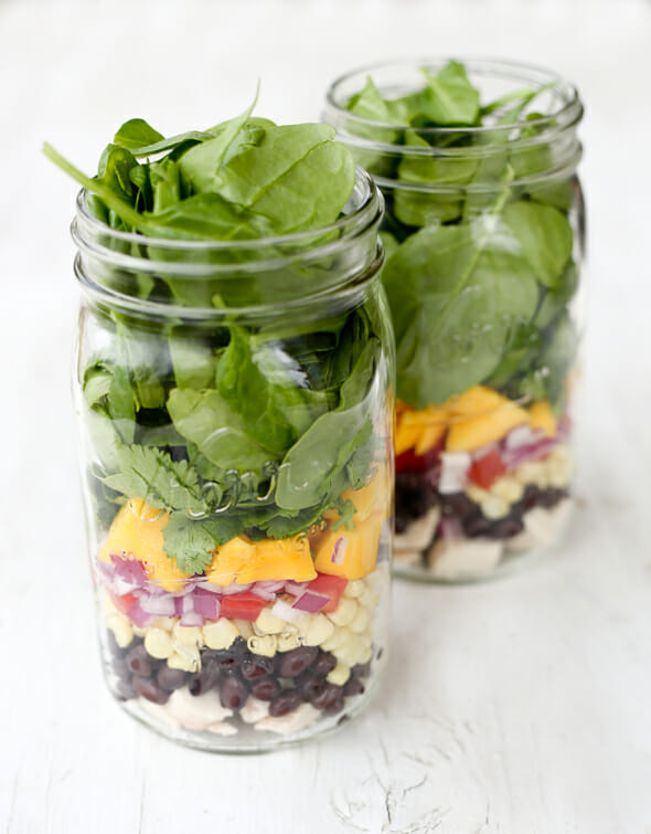 Layered Mango Salad Jars