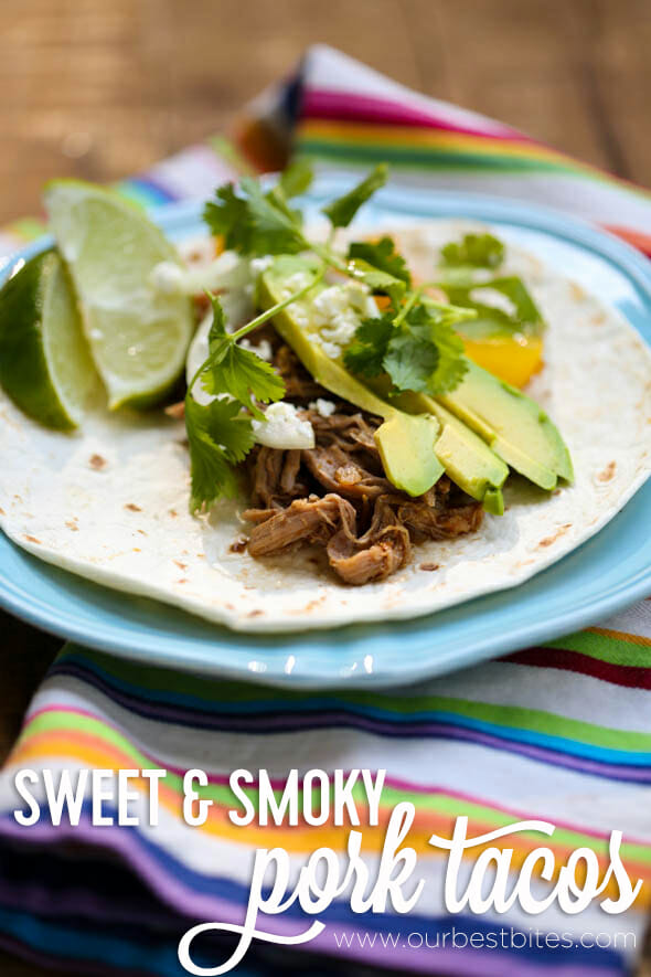 Sweet and Smoky Crock Pot Pork Tacos