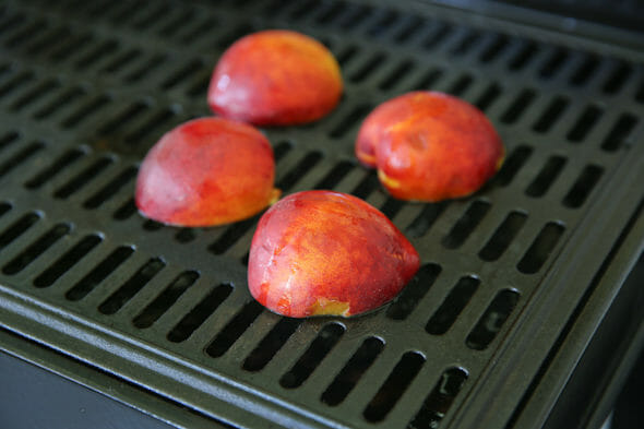 Peaches on Grill