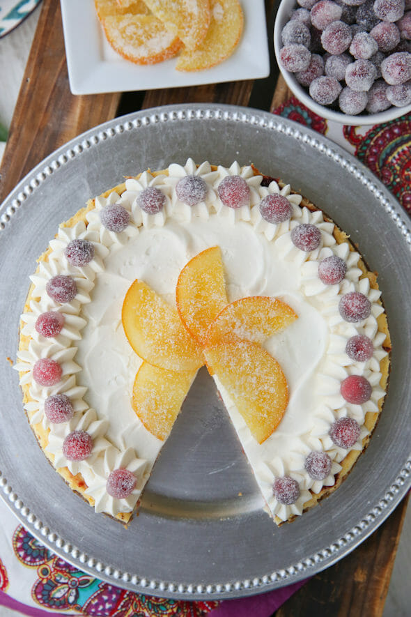 Orange Cranberry Cheesecake by Our Best Bites
