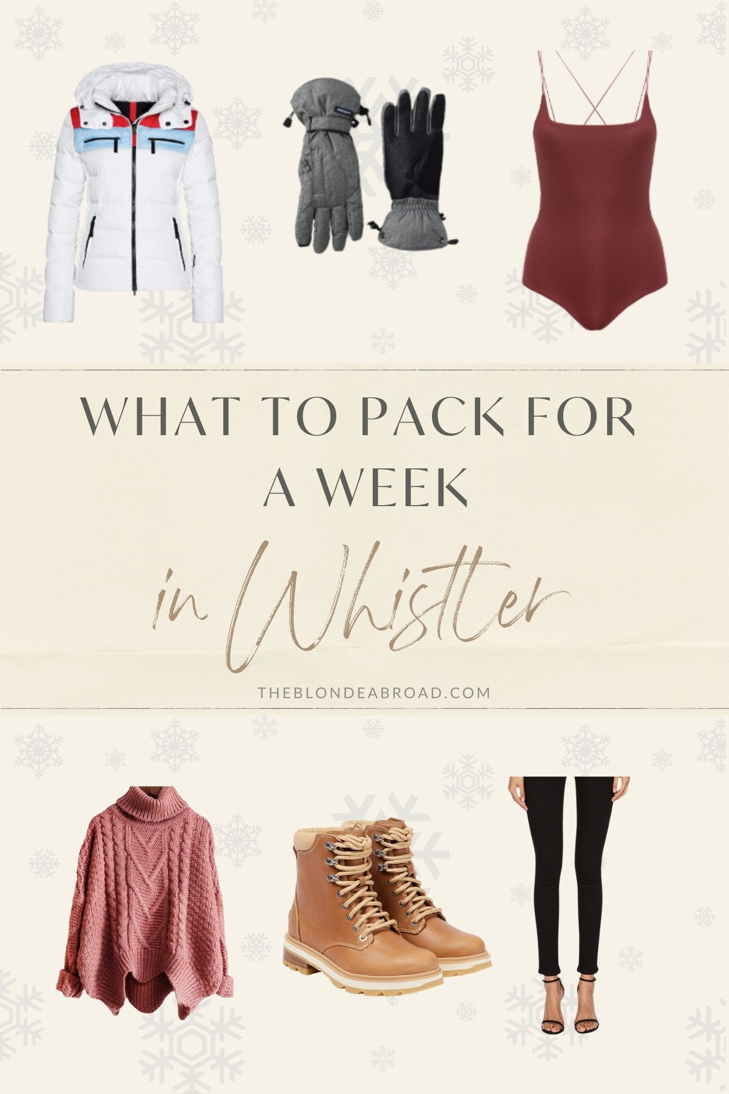 What to Pack for a Week in Whistler