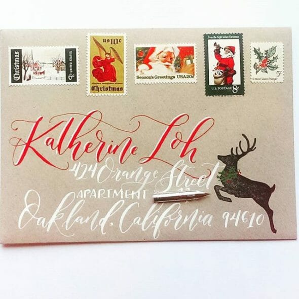 calligraphy envelope
