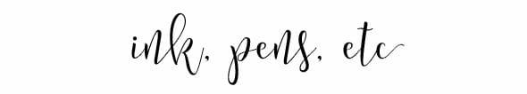 ink pens etc
