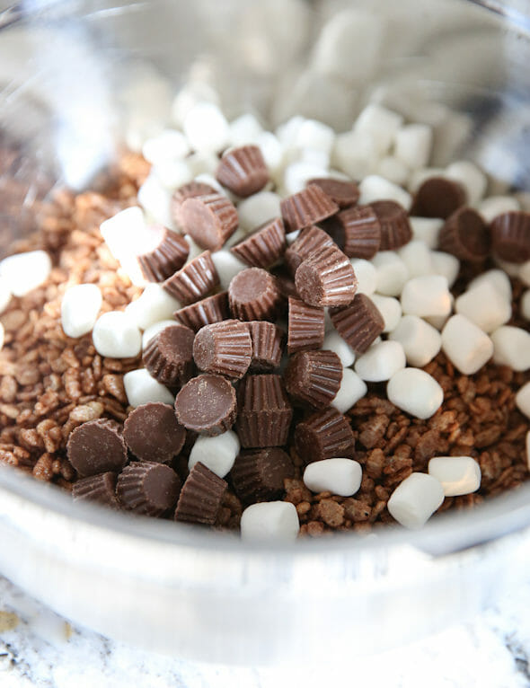 Peanut Butter Cup Rice Krispie Treats