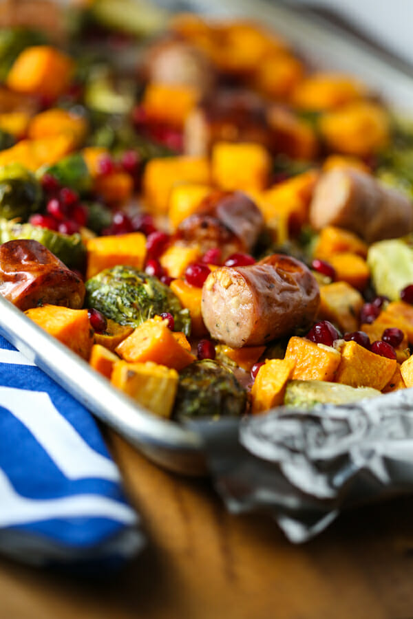 Chicken Sausage and Veggie Sheet Pan Dinner from Our Best Bites