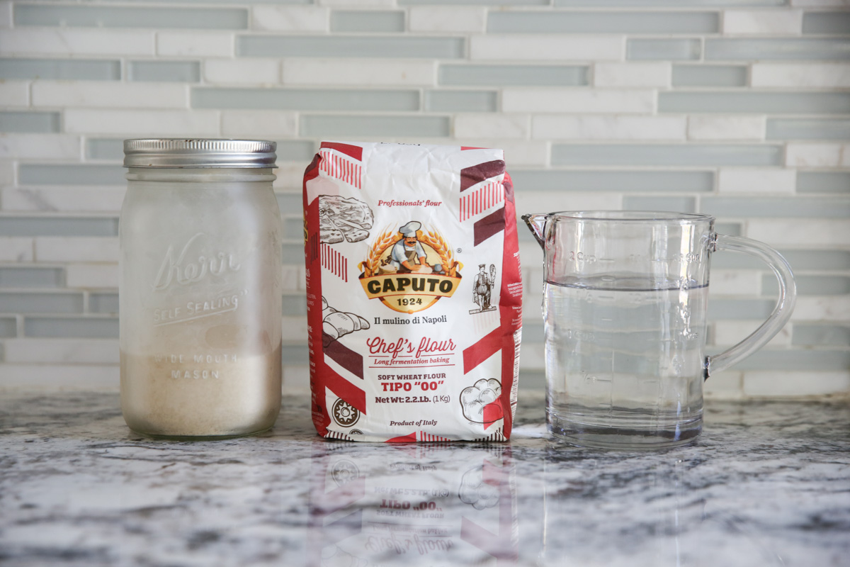 Water, Yeast and double zero flour