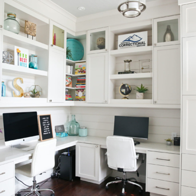 white cabinets