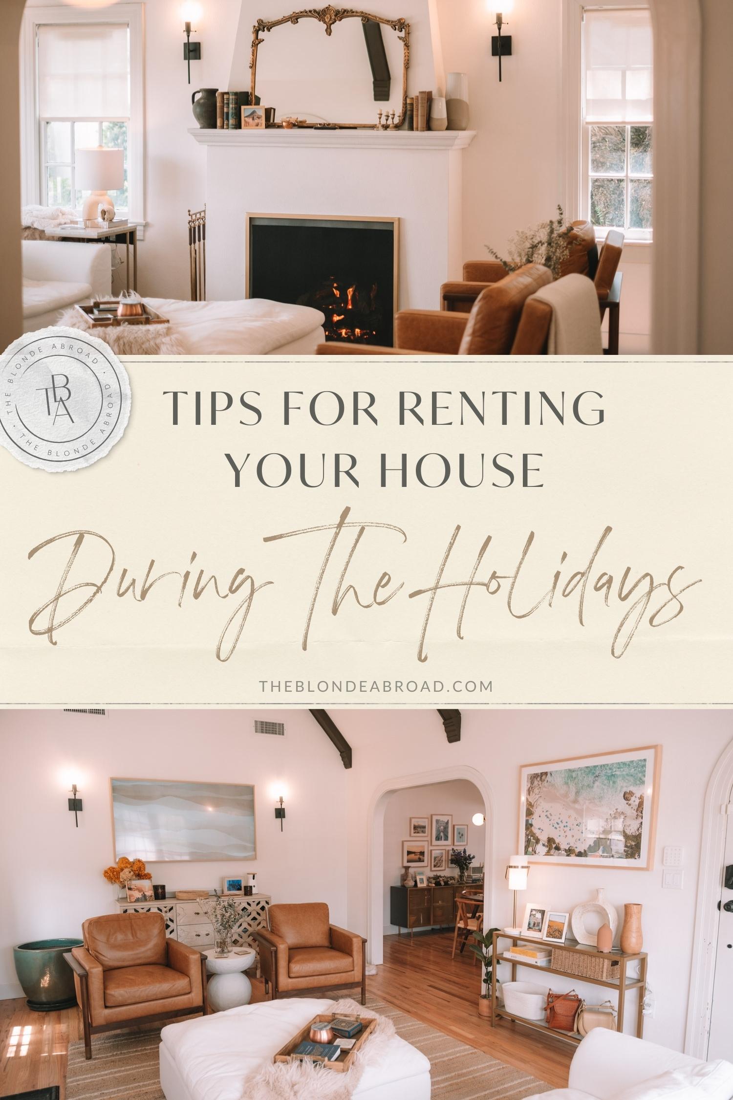 Tips for Renting Your House During the Holidays