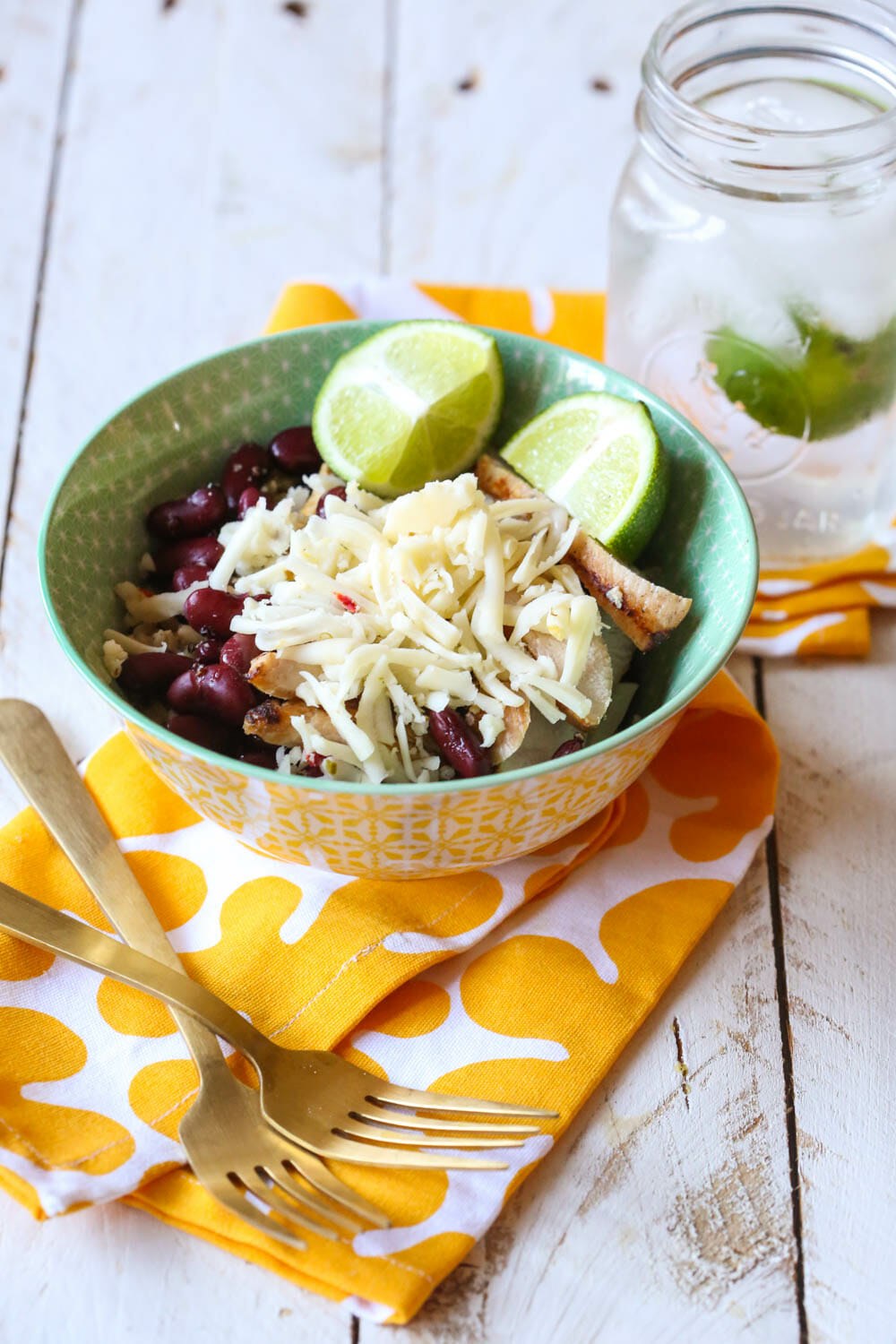 southwest chicken meal prep bowl