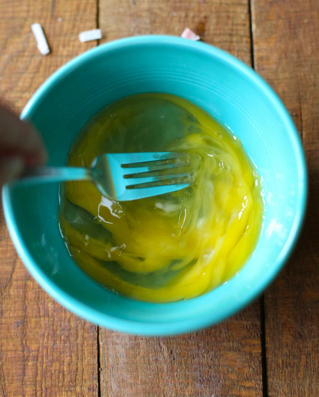 whisking eggs