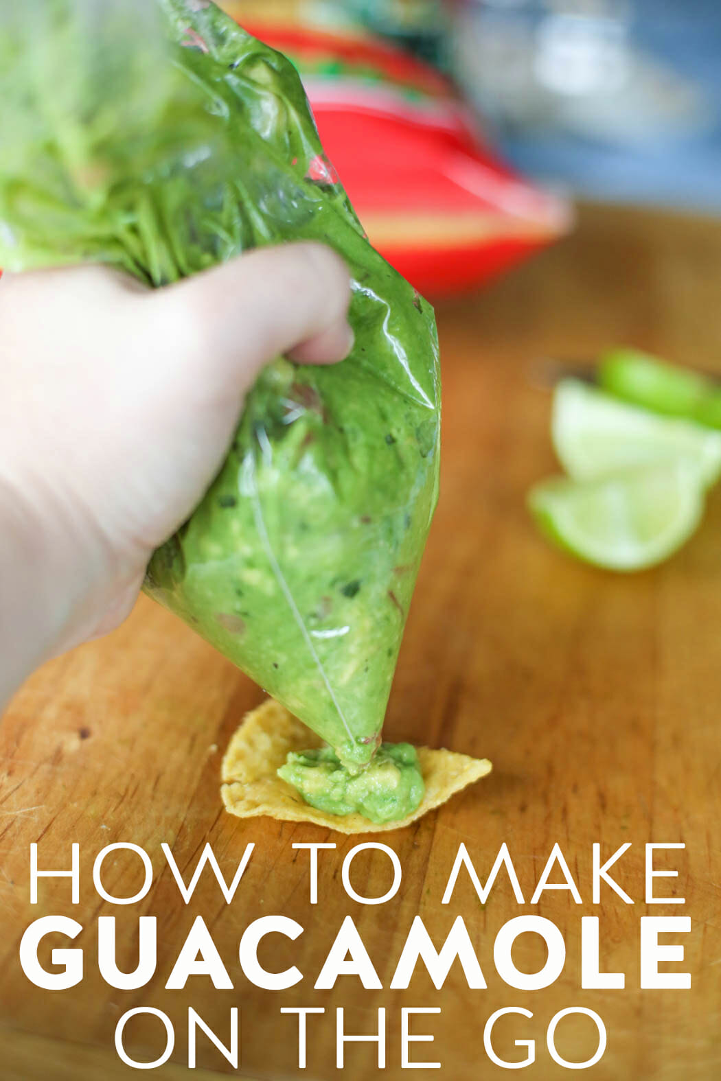 How to make guacamole on the go from Our Best Bites