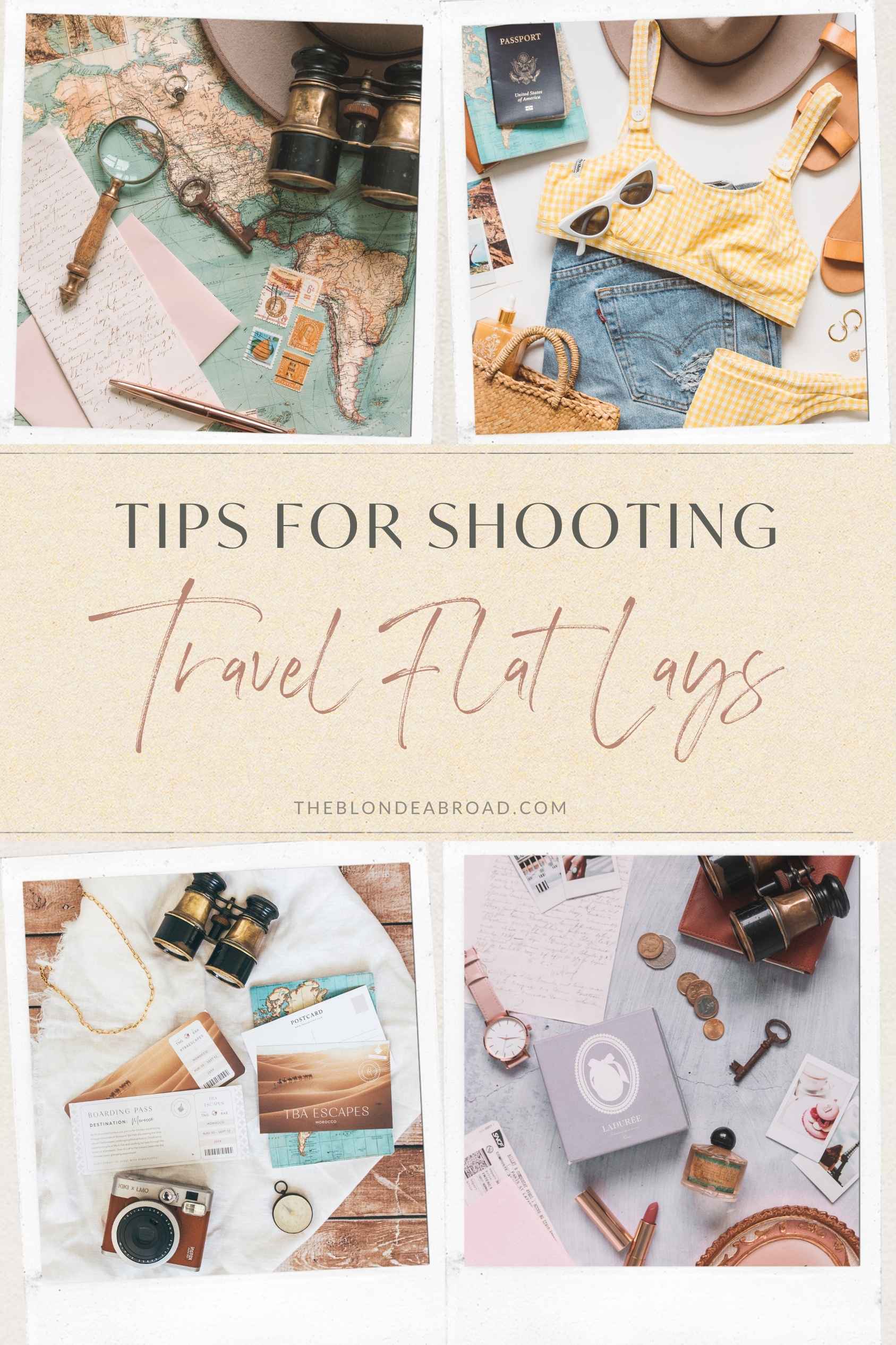 Tips for Shooting Stunning Travel Flat Lays