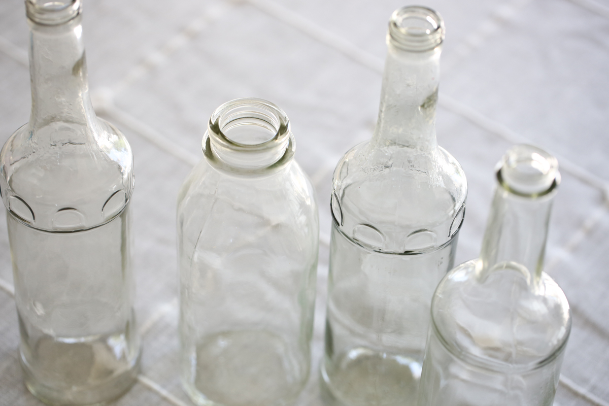 glass bottles