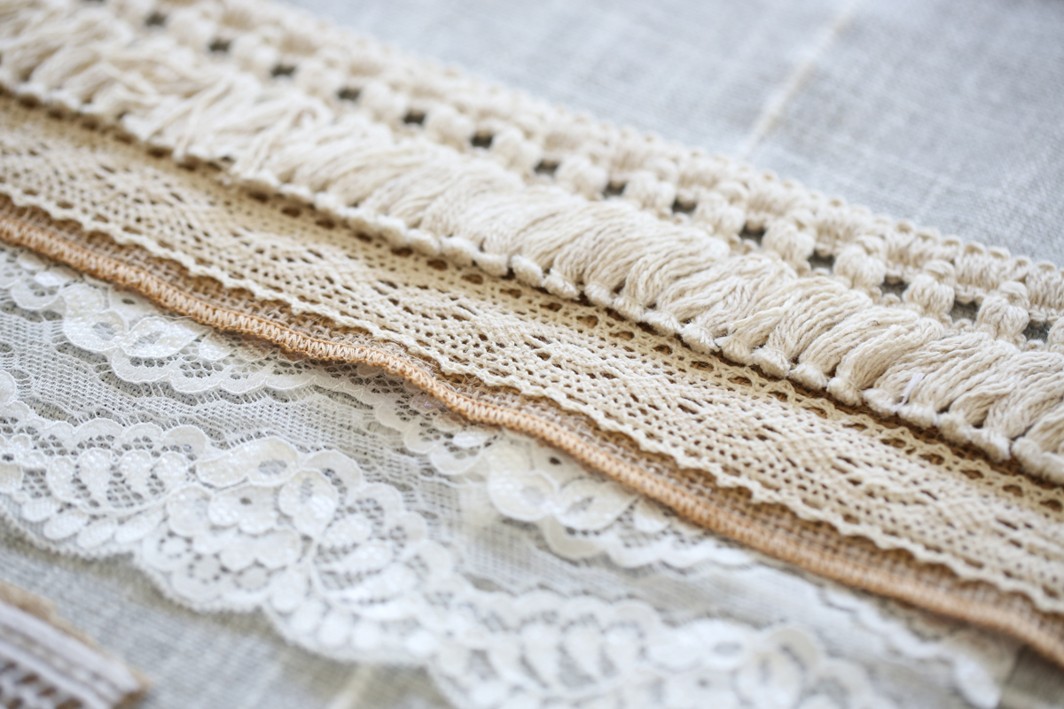 varied lace trimmings