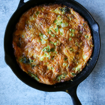 bacon and spinach frittata from our best bites