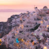 Santorini Sunset Art Print Santorini Sunset Art Print