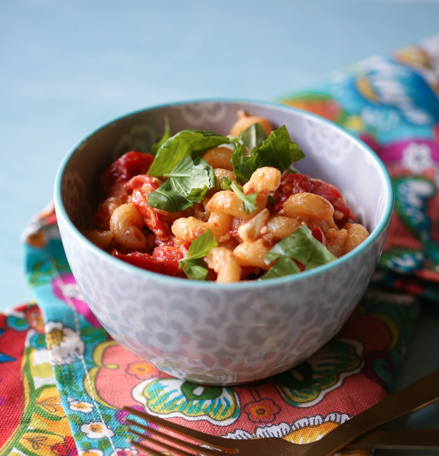 Fresh Tomato and Feta Pasta from Our Best Bites